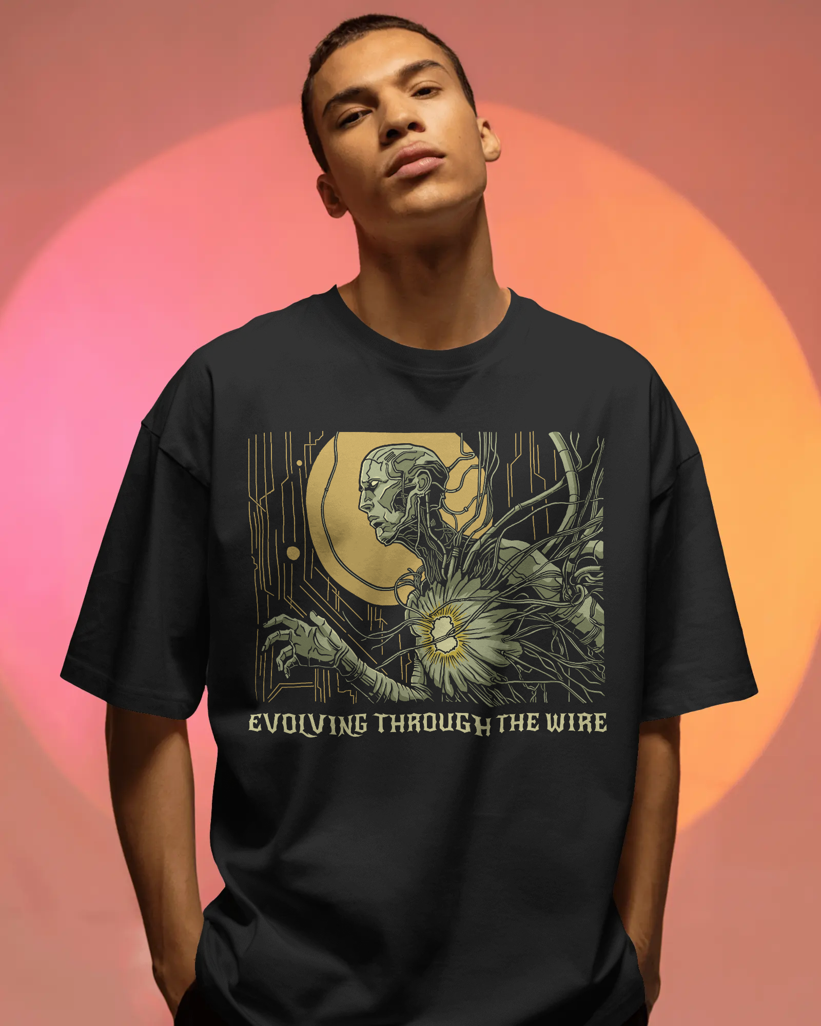 Evolving Through The Wire - Unisex Organic Cotton T-Shirt