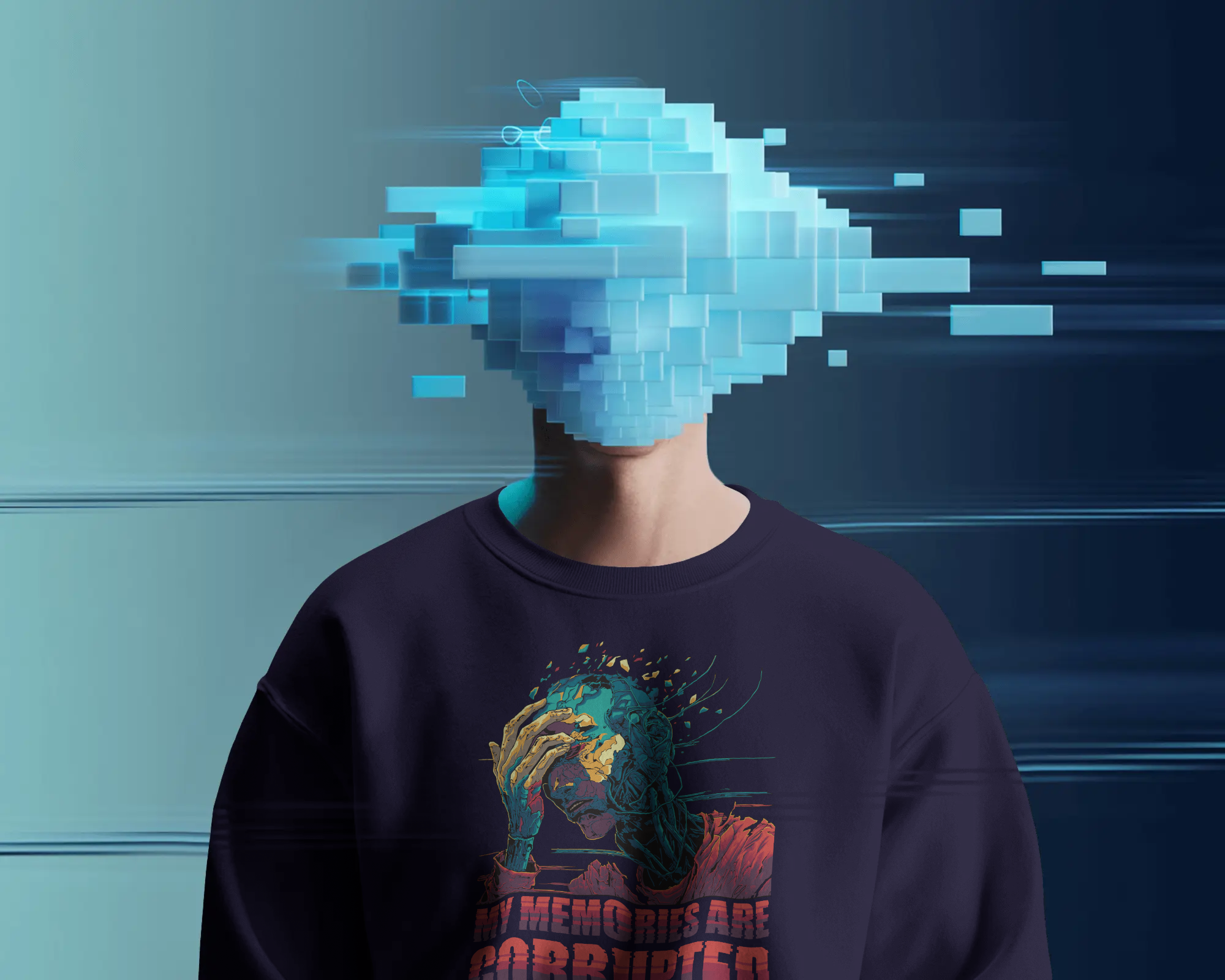 My Memories Are Corrupted - Unisex Premium Sweatshirt