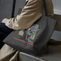 Split Between Worlds - Premium Large Tote Bag