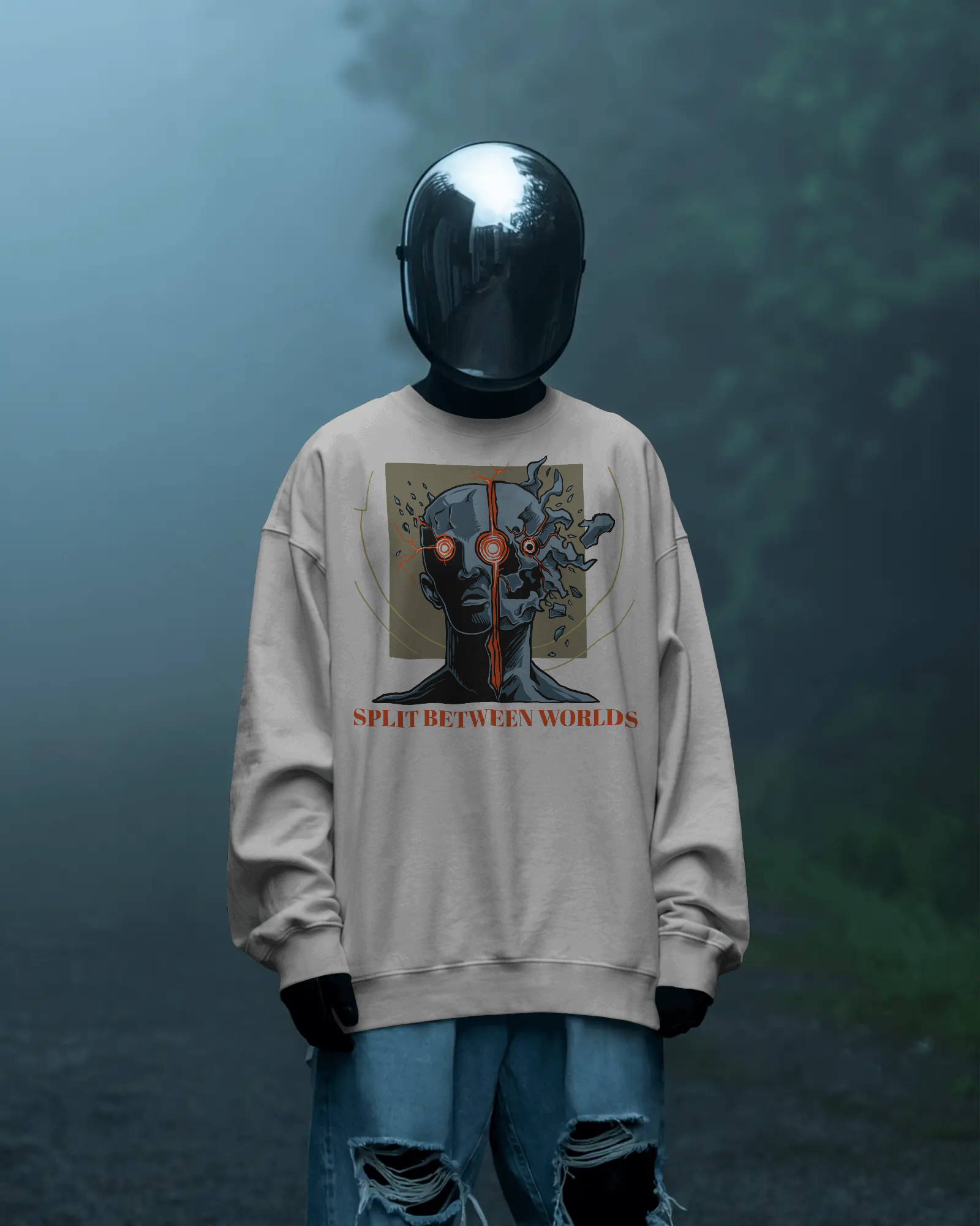 Split Between Worlds - Unisex Premium Sweatshirt